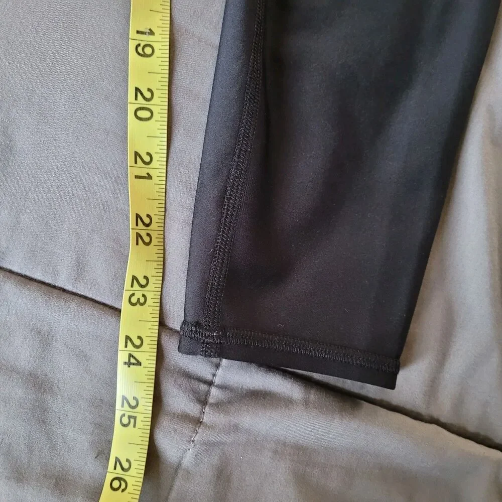 ALO Yoga 7/8 High Waist Airlift Black Leggings Size Medium Pull On Performance